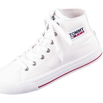 Schuhe Damen Sneaker Low Tommy Hilfiger EN0EN01370YBR Weiss