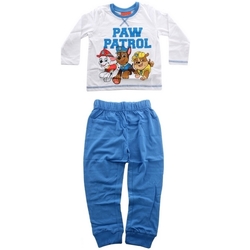 Kleidung Jungen Pyjamas/ Nachthemden Dessins Animés PAW 52 04 1264 Weiss