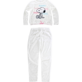 Kleidung Damen Pyjamas/ Nachthemden Snoopy HS3644 WHITE Blanco