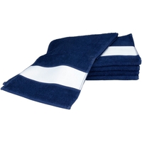 Home Handtuch und Waschlappen A&r Towels 30 cm x 140 cm RW6042 Marineblau