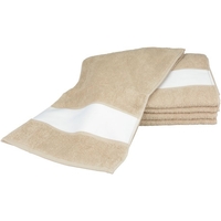 Home Handtuch und Waschlappen A&r Towels 30 cm x 140 cm RW6042 Sand