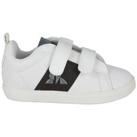 Schuhe Kinder Sneaker Le Coq Sportif 2120031 OPTICAL WHITE/DARK BROWN Weiss