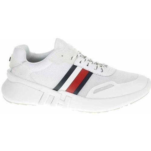 Schuhe Damen Sneaker Low Tommy Hilfiger FW0FW04700 Schwarz, Rot, Weiß