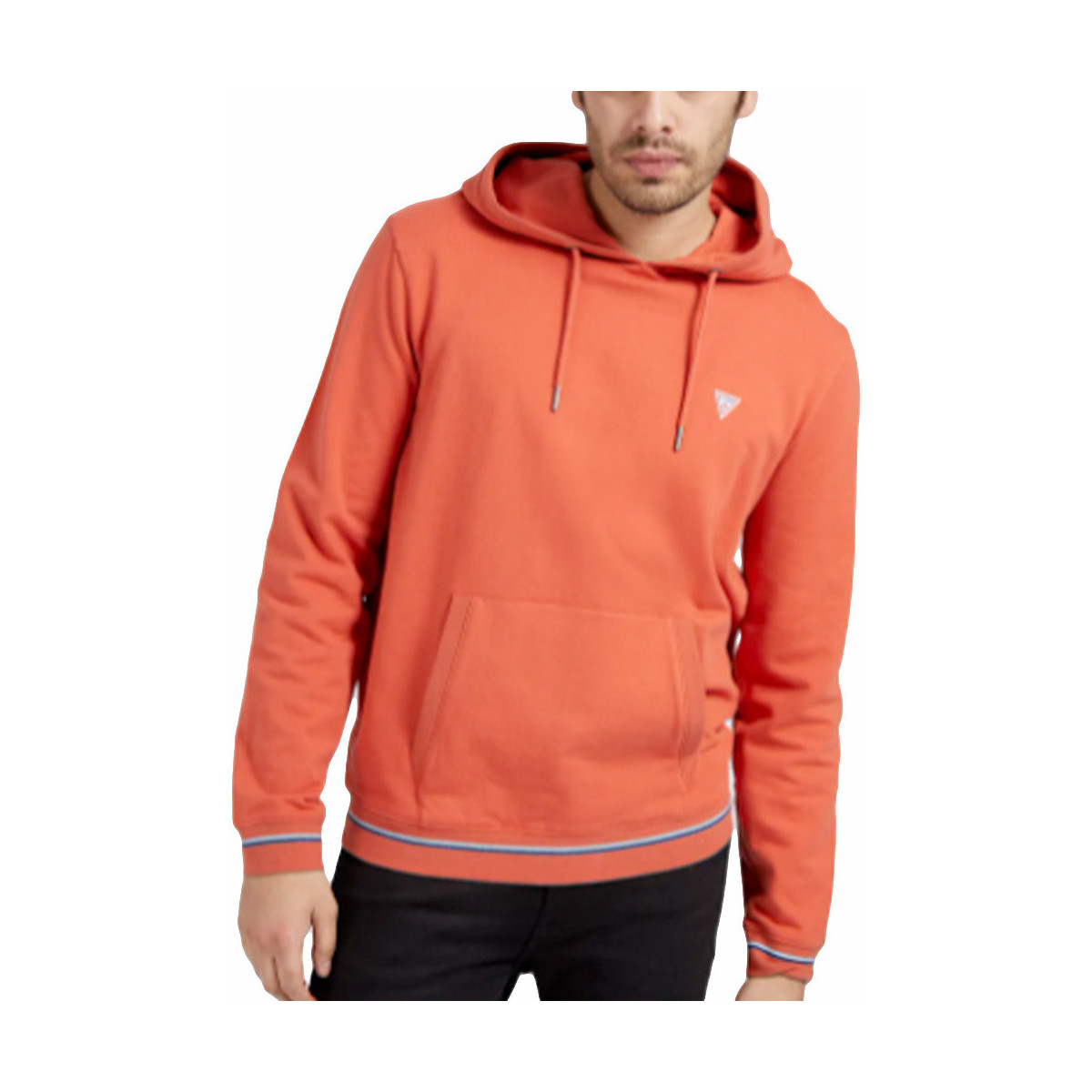 Kleidung Herren Sweatshirts Guess Style frontale Orange