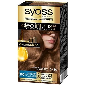 Beauty Damen Haarfärbung Syoss Oleo Intense Ammoniakfreie Haarfarbe 6.80-karamellblond 5 Stk 
