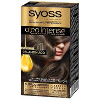 Beauty Damen Haarfärbung Syoss Olio Intense Tinte Sin Amoniaco 5.54-castaño Claro Ceniza 