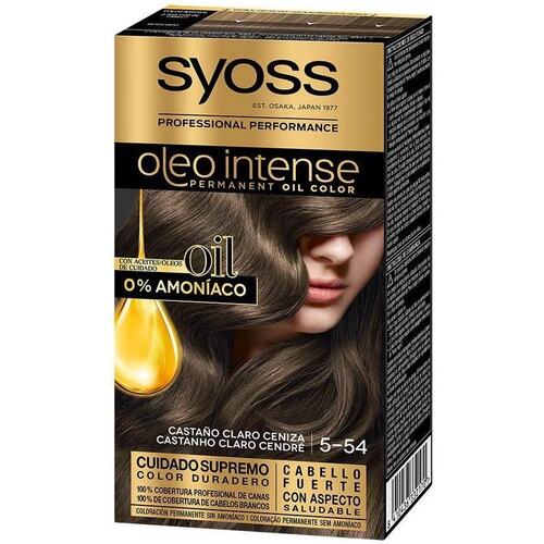 Beauty Damen Haarfärbung Syoss Oleo Intense Ammoniakfreie Haarfarbe 5.54 – Hellbraune Asche 5 