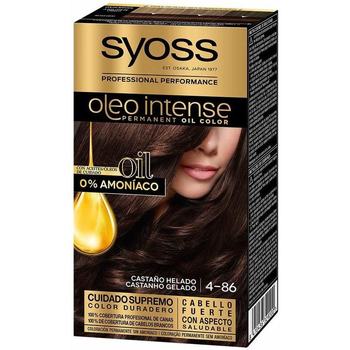 Beauty Damen Haarfärbung Syoss Oleo Intense Ammoniakfreie Haarfarbe 4.86-eisbraun 5 Stk 
