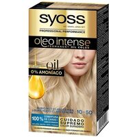 Beauty Damen Haarfärbung Syoss Olio Intense Tinte Sin Amoniaco 10.50-rubio Claro Ceniza 