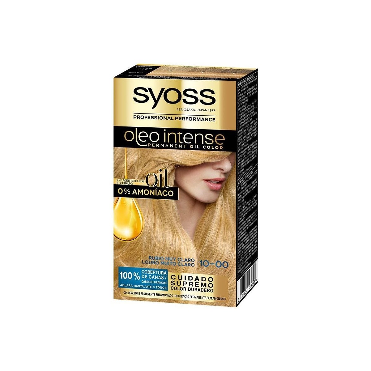 Beauty Damen Haarfärbung Syoss Oleo Intense Ammoniakfreie Haarfarbe 10,0-helles Hellblond 5 S 