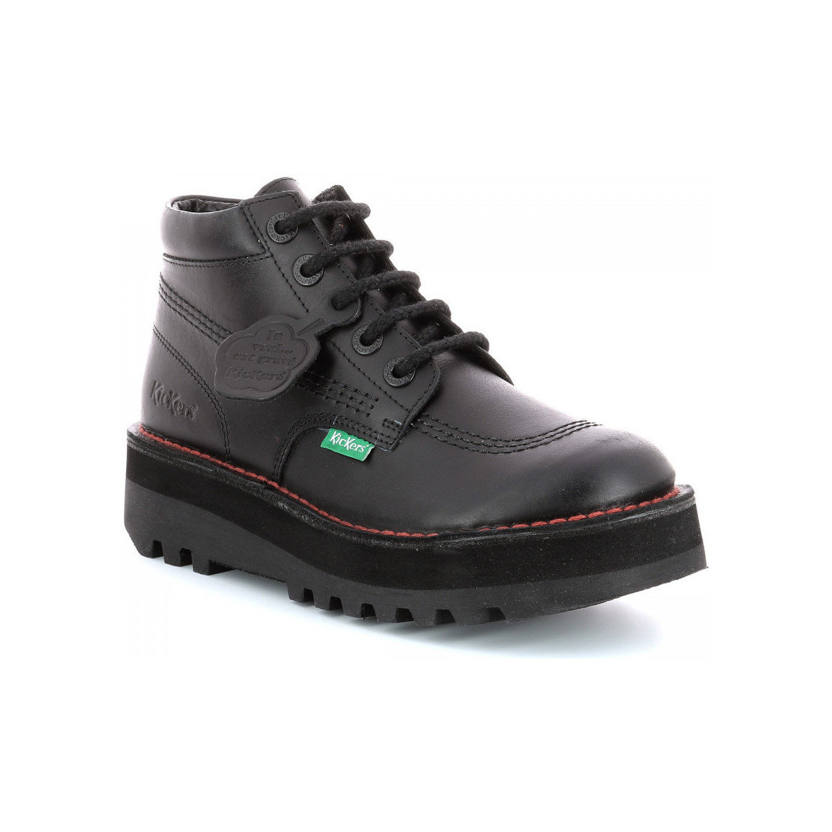 Schuhe Damen Boots Kickers Kickplatform Schwarz