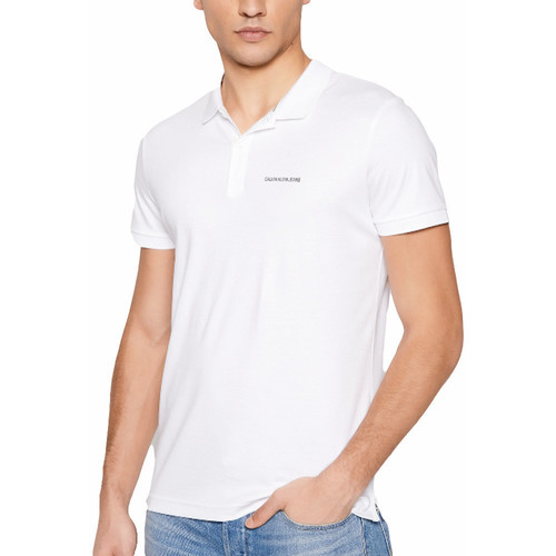 Kleidung Herren Polohemden Calvin Klein Jeans Classic little logo Weiss