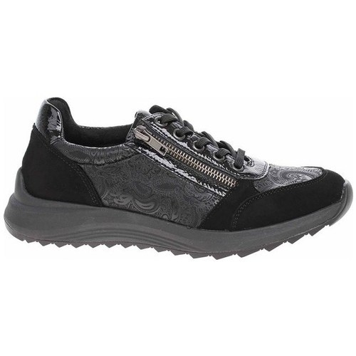 Schuhe Damen Sneaker Low Remonte D570102 Schwarz, Graphit