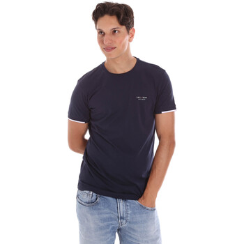 Kleidung Herren T-Shirts & Poloshirts Key Up 2S420 0001 Blau