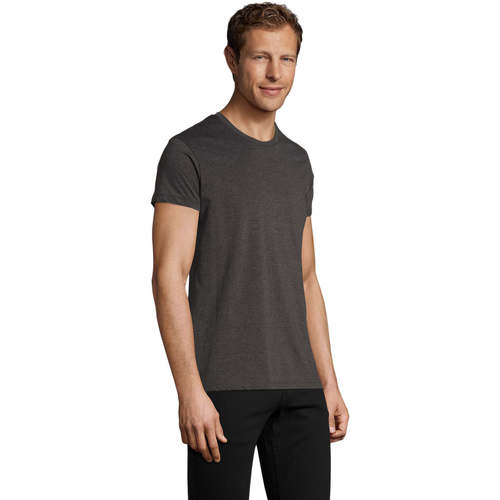 Sols REGENT FIT CAMISETA MANGA CORTA  AJUSTADA HOMBRE DE ALGODÓN Grau