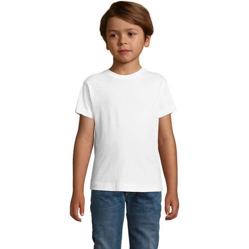 Sols REGENT FIT CAMISETA MANGA CORTA DE NIÑOS EN ALGODÓN Weiss