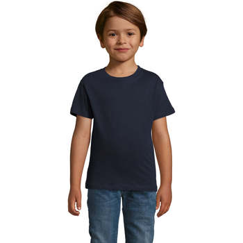 Kleidung Kinder T-Shirts Sols REGENT FIT CAMISETA MANGA CORTA Blau