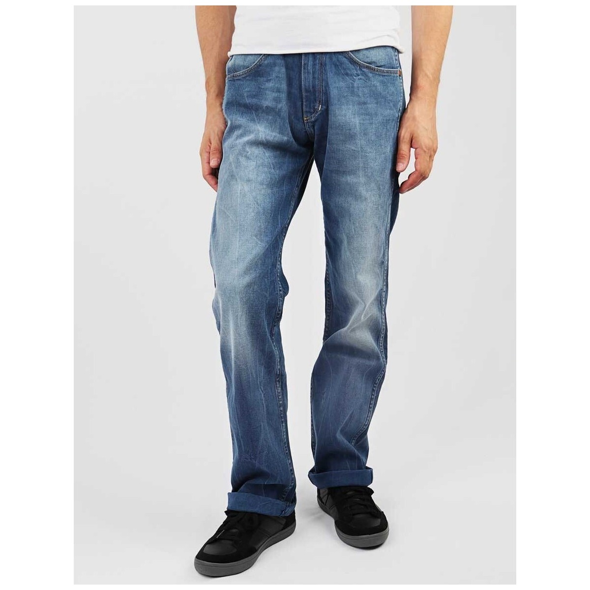 Kleidung Herren Straight Leg Jeans Wrangler Domyślna nazwa Blau