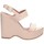Schuhe Damen Sandalen / Sandaletten Bage Made In Italy 565 Sandalen Frau GESICHTSPUDER Rosa