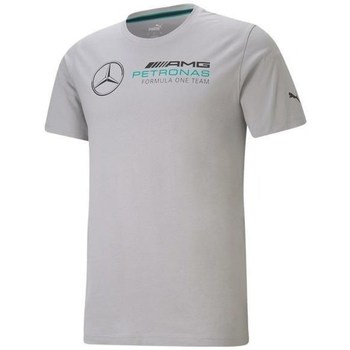 Kleidung Herren T-Shirts Puma Mercedes F1 Logo Grau
