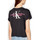 Kleidung Damen T-Shirts Calvin Klein Jeans Classic logo Schwarz