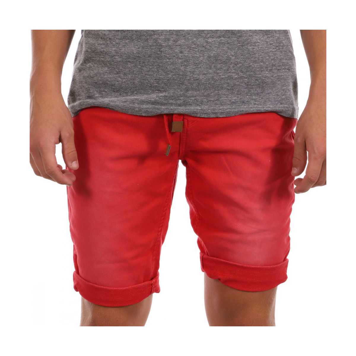 Kleidung Herren Shorts / Bermudas Paname Brothers PB-MALDIVES 3 Rot