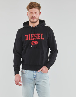 Kleidung Herren Sweatshirts Diesel S-GINN-HOOD-K25 Schwarz