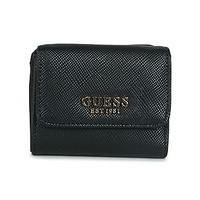 Taschen Damen Portemonnaie Guess LAUREL (ZG) SLG CARD & COIN PURSE Schwarz