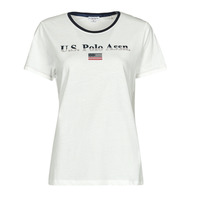 Kleidung Damen T-Shirts U.S Polo Assn. LETY 51520 CPFD Weiss