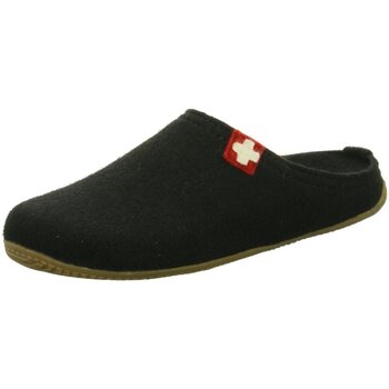 Schuhe Damen Hausschuhe Kitzbuehel Schweizer Kreuz 3886-0900 schwarz