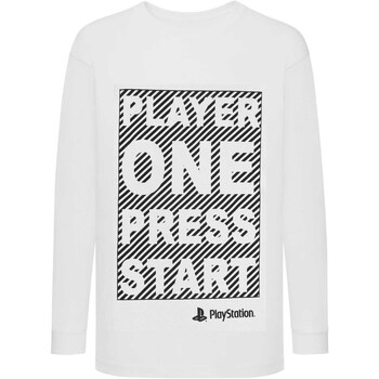 Kleidung Mädchen Sweatshirts Playstation  Weiss
