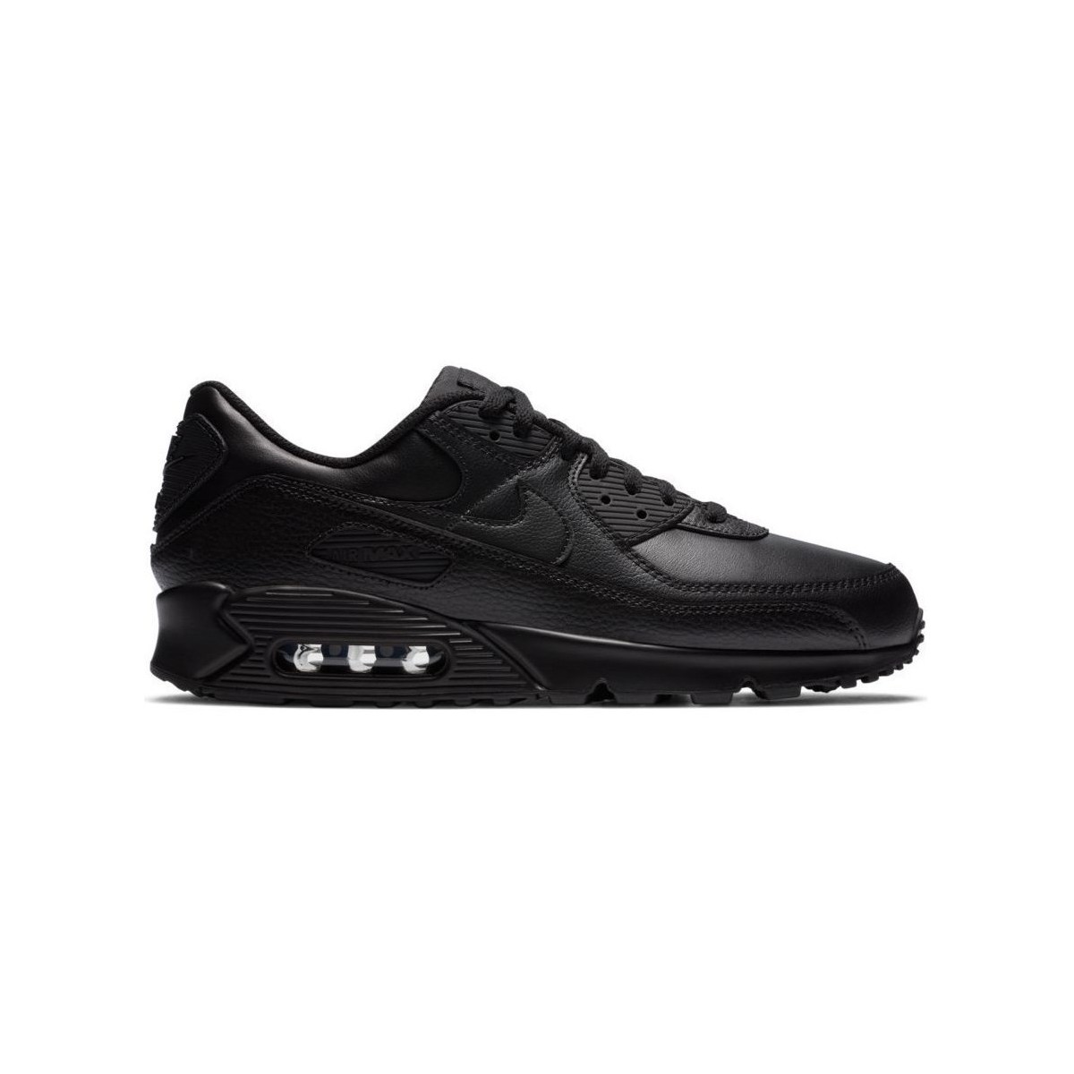 Schuhe Herren Sneaker Low Nike Air Max 90 Leather Schwarz
