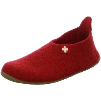 Schuhe Damen Hausschuhe Kitzbuehel Slipper Schweizer Kreuz 4048-0350 Rot
