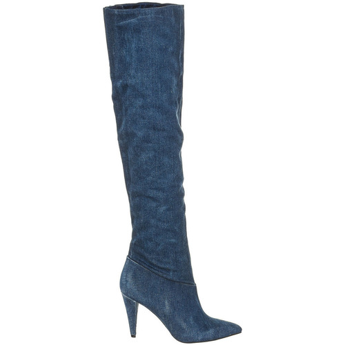 Schuhe Damen Stiefel Guess FLNID2DEN11-BLUE Blau