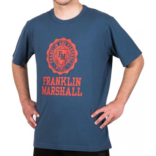 Kleidung Herren T-Shirts Franklin & Marshall T-shirt  Classique Blau
