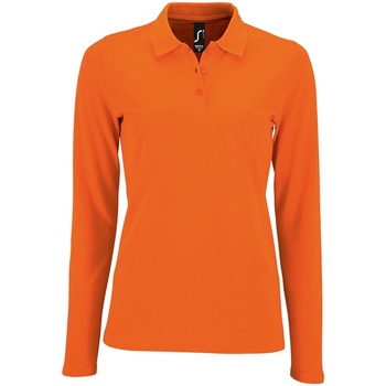 Kleidung Damen Langärmelige Polohemden Sols 02083 Orange