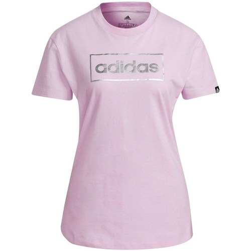 Kleidung Damen T-Shirts adidas Originals Foil Box Graphic Rosa