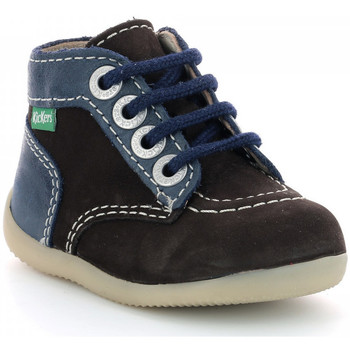 Schuhe Jungen Boots Kickers Bonzip-2 Braun