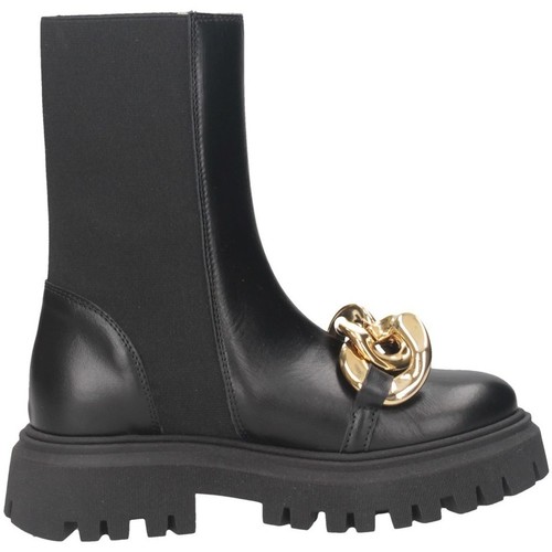 Schuhe Mädchen Low Boots Florens K4568 Beatles Kind SCHWARZES GOLD Multicolor