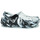 Schuhe Pantoletten / Clogs Crocs CLASSIC MARBLED CLOG Schwarz / Weiss