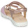 Schuhe Mädchen Sandalen / Sandaletten Geox J SANDAL HAITI GIRL Weiss / Pink