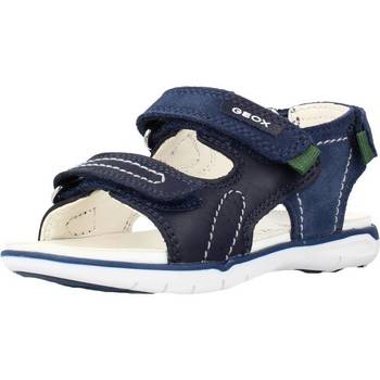 Schuhe Jungen Sandalen / Sandaletten Geox B SANDAL DELHI BOY C Blau