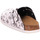 Schuhe Damen Pantoletten / Clogs Birkenstock Pantoletten Kay SL BF Paisley Black/White 1016664 Weiss
