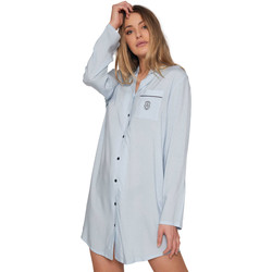 Kleidung Damen Pyjamas/ Nachthemden Admas Langärmeliges Nachthemd Winter Ocean Blau