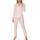 Kleidung Damen Pyjamas/ Nachthemden Admas Schlafanzug Indoor-Outfit Hose Oberteil Zweireiher Elegant Rosa