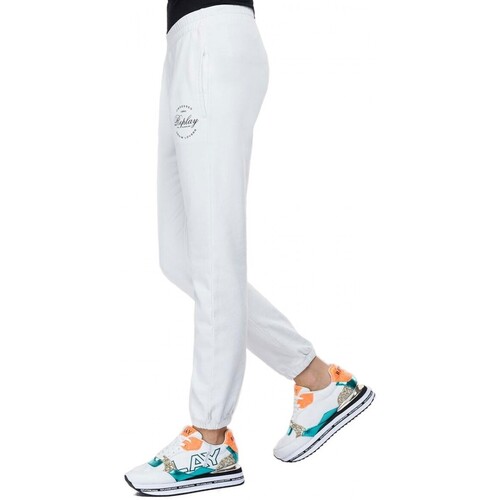 Replay Archive Graphic Loose Fit Jogginghose Wei Weiss