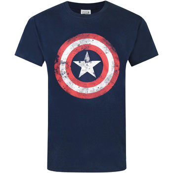 Kleidung Herren T-Shirts Captain America  Blau