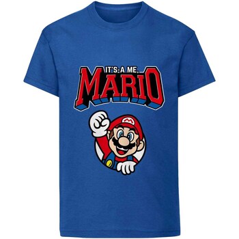 Kleidung Kinder T-Shirts Super Mario  Blau