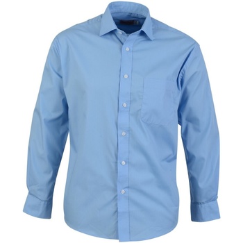 Kleidung Herren Langärmelige Hemden Absolute Apparel  Blau