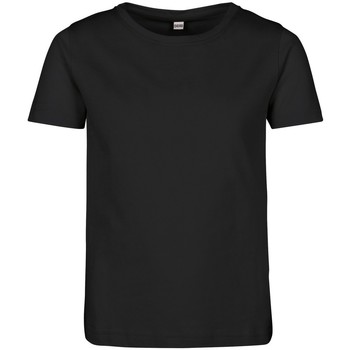 Kleidung Mädchen T-Shirts Build Your Brand BY115 Schwarz